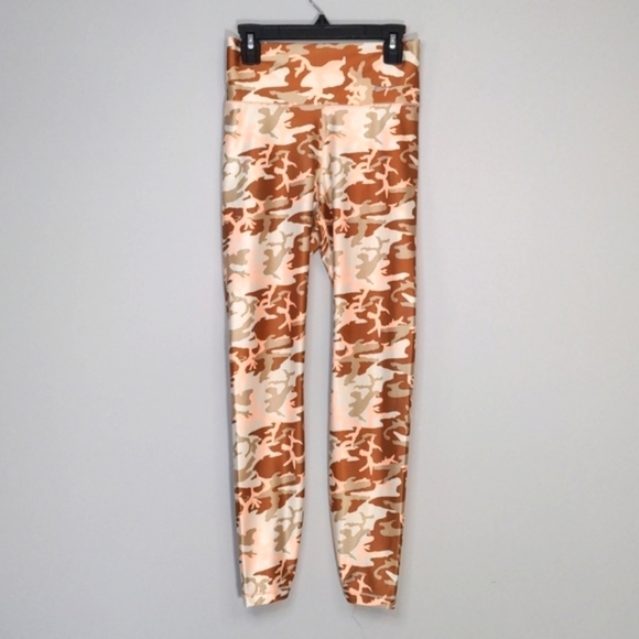 Nike Orange Camo Phantom Desert Training Speed Tights Dri-fit Brown Tan Size XS - Picture 2 of 13